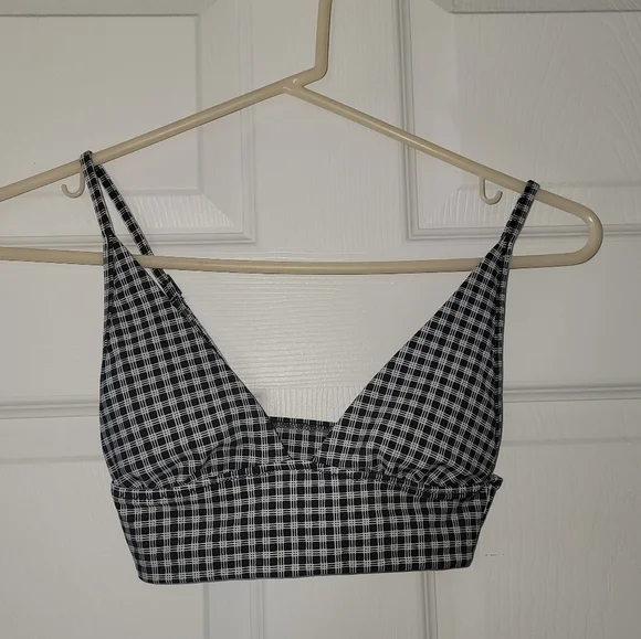 Aerie Bikini Top Plaid - Picture 3 of 6